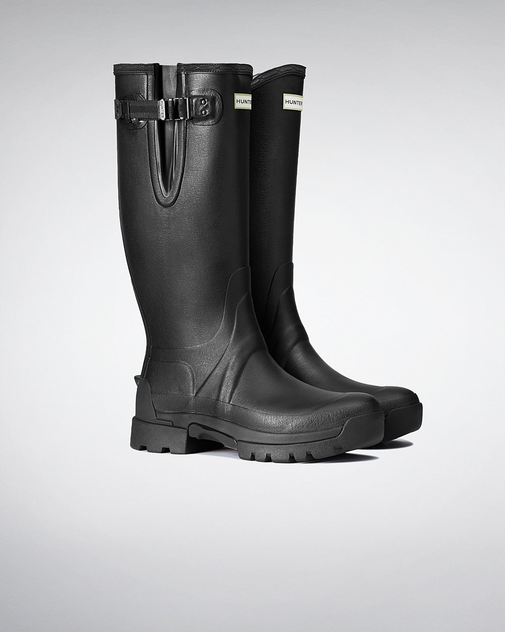 Botas de Lluvia Altas Hunter Hombre - Balmoral Adjustable 3Mm Neoprene - Negros - BQGIZEO-14